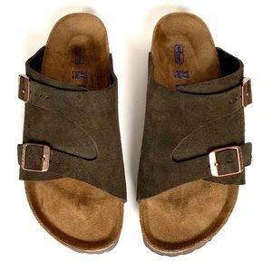 NEW Birkenstock Zurich Mocha Suede Sandals